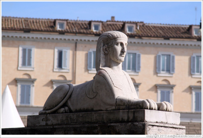 Sphinx.  Piazza del Popolo.