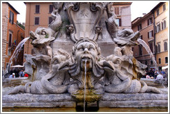 Fountain detail, Piazza della Rotonda.