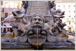 Fountain detail, Piazza della Rotonda.