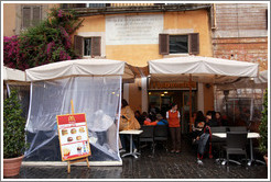 McDonald's, Rome style.  Piazza della Rotonda.