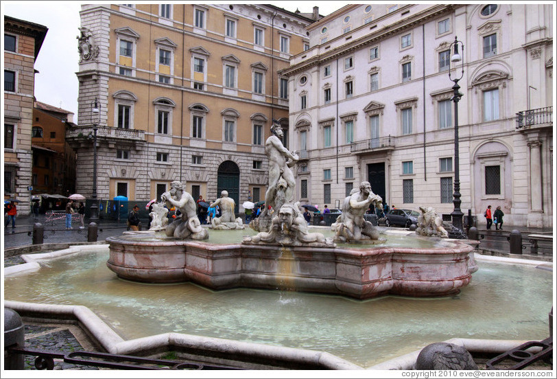Fontana del Moro (the Moor Fountain), Piazza Navona.