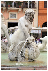 Woman and creature, Fontana del Moro (the Moor Fountain), Piazza Navona.