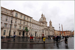 Piazza Navona on a rainy day.