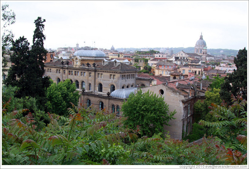 View of Rome from Viale della Trinit?ei Monti, Pincio (The Pincian Hill).