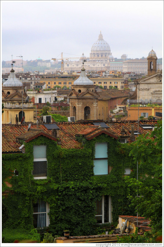 View of Rome from Viale della Trinit?ei Monti, Pincio (The Pincian Hill).