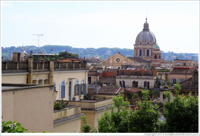 View of Rome from Viale della Trinit?ei Monti, Pincio (The Pincian Hill).