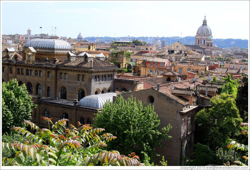 View of Rome from Viale della Trinit?ei Monti, Pincio (The Pincian Hill).