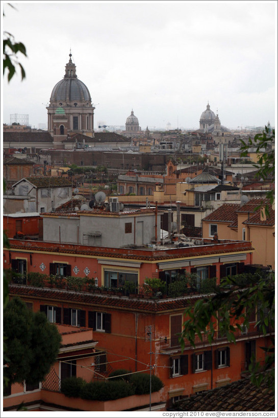 View of Rome from Viale della Trinit?ei Monti, Pincio (The Pincian Hill).
