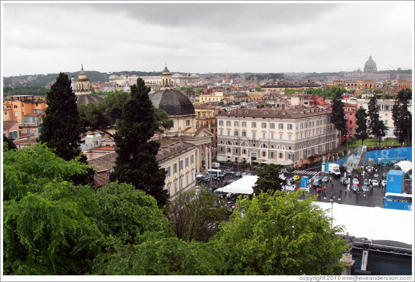 View of Rome from Pincio (The Pincian Hill).