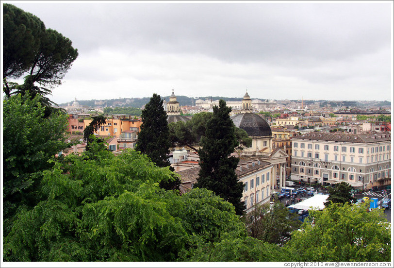 View of Rome from Pincio (The Pincian Hill).