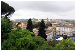 View of Rome from Pincio (The Pincian Hill).
