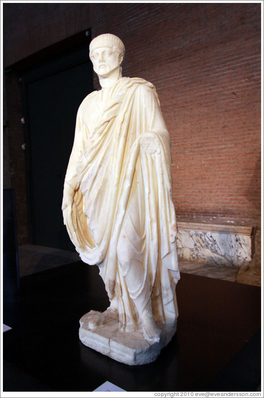 Statue of Numa Pompilius, 2nd century AD, Basilica Aemilia, Roman Forum.