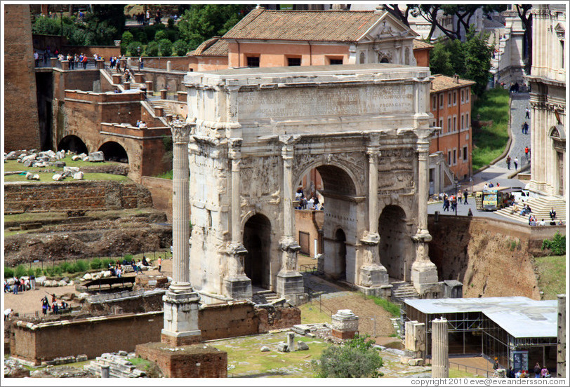 Arco di Settimio Severo (Arch of Septimius Severus), Roman Forum.