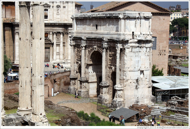 Arco di Settimio Severo (Arch of Septimius Severus), Roman Forum.