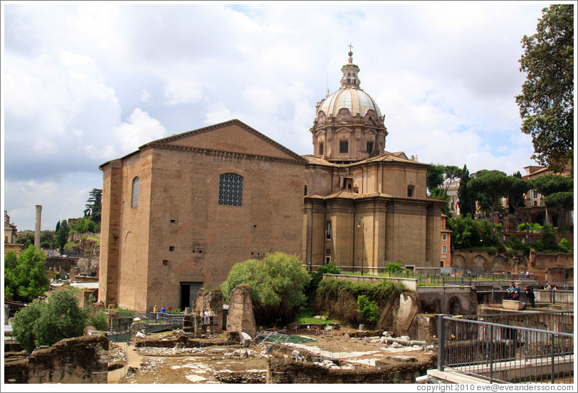 The Curia, the House of the Roman Senate, Roman Forum.