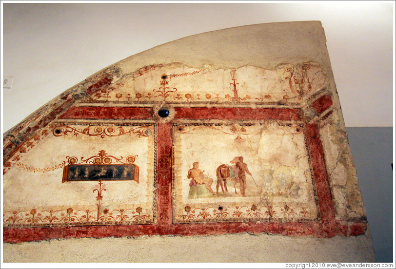 Painted decorations of style IV, 54-68 AD.  Museo Palatino (Palatine Museum).