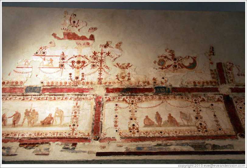 Painted decorations of style IV, 54-68 AD.  Museo Palatino (Palatine Museum).