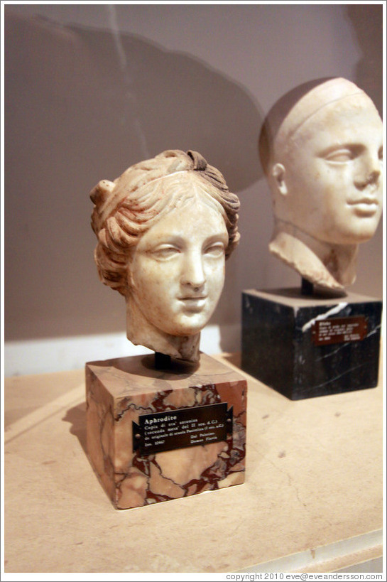 Scupture of Aphrodite, 2nd half of the 2nd century AD.  Museo Palatino (Palatine Museum).