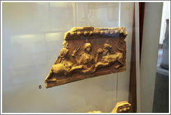 Fragment of a roof decoration with a bust of Isis surrounded by sphinxes, 36-28 BC.  Museo Palatino (Palatine Museum).