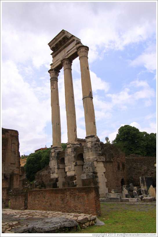 Tempio dei Castori (Temple of Castor and Pollux), Roman Forum.