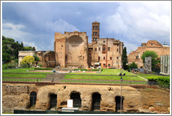 Tempio di Venere e Roma (Temple of Venus and Rome), Roman Forum, viewed from the Colosseum.