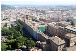 Vatican Museums, viewed from St. Peter's Basilica.