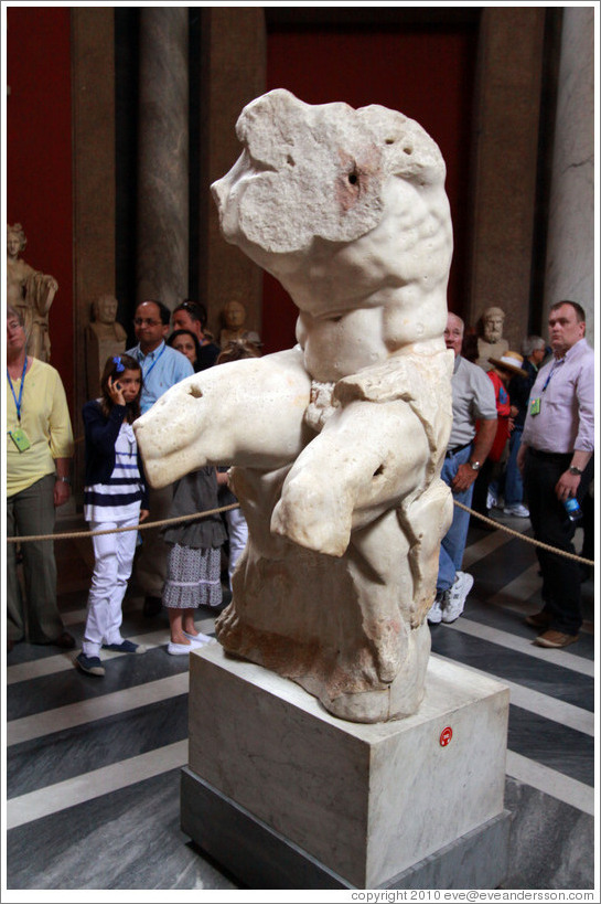 Belvedere Torso, Room of the Muses, Vatican Museums.