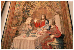 Jesus, tapestry detail, Tapestry Gallery, Vatican Museums.