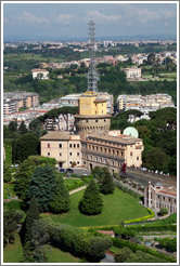Radio Vaticana (Vatican Radio), viewed from St. Peter's Basilica.