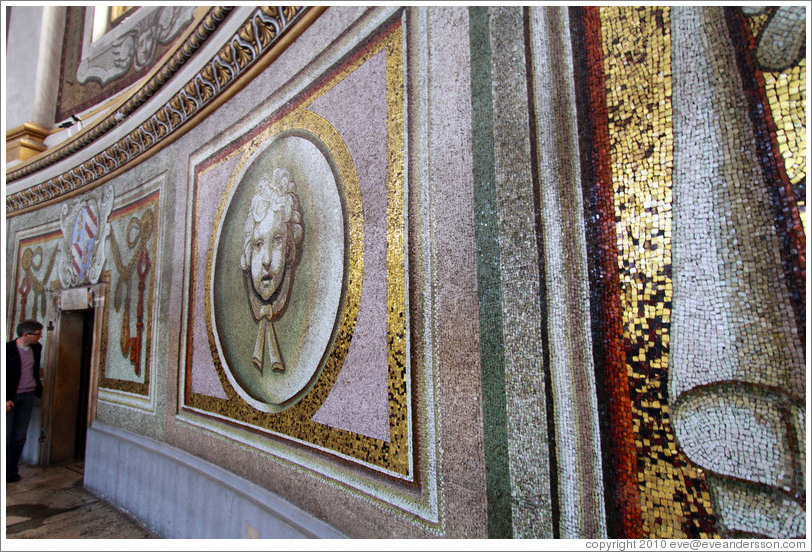 Mosaic in the dome of St. Peter's Basilica, made of smalti.