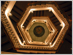 Snow crystal museum.  Stairwell.