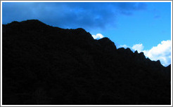 Mountain sillhouette.  Daisetsuzan National Park.  Hokkaido.