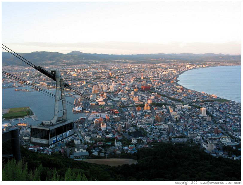 View of Hakodate from Mt. Hakodate.