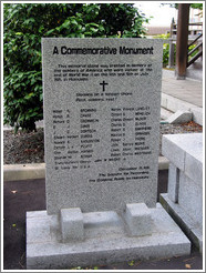 Memorial to American war victims in Hakodate.