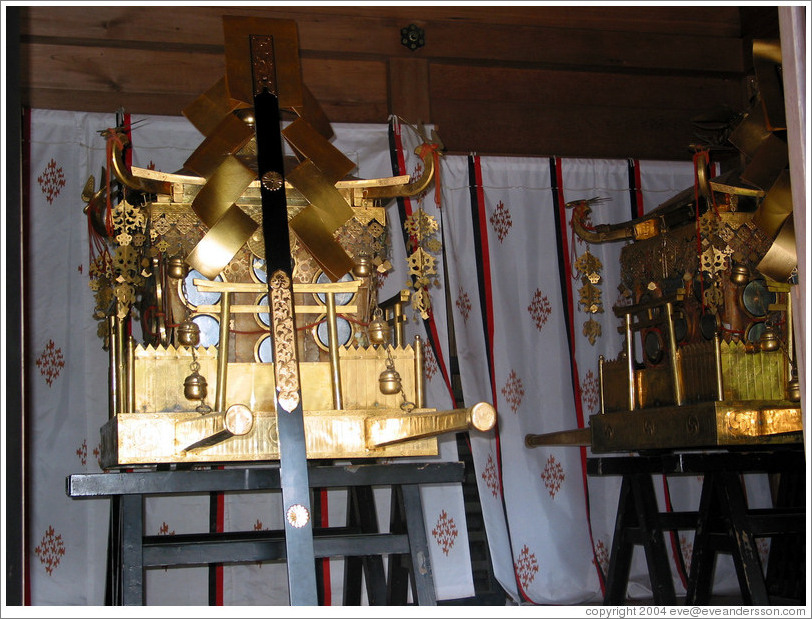 Palanquins at Futara San Shrine.