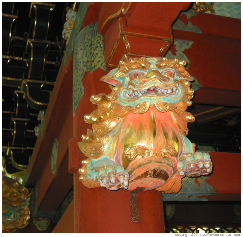 Dragon detail.  Taiyuin-byo Shrine.