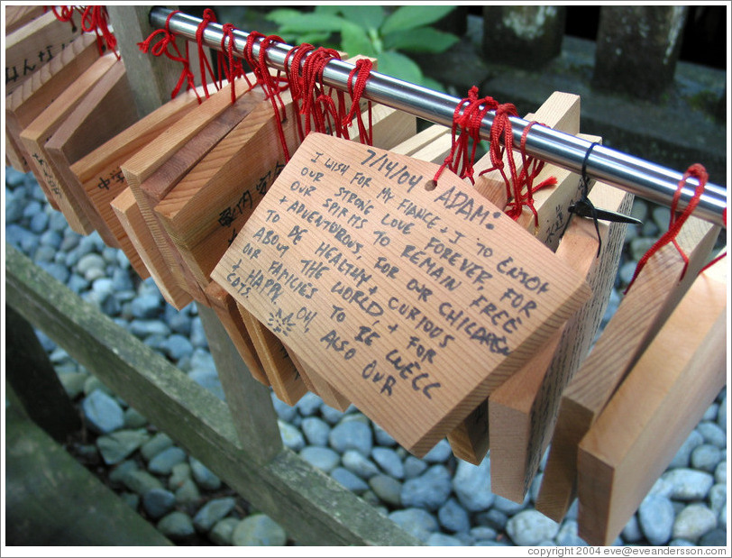 Prayers.  Tosho-gu Shrine.