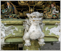 Yomeimon Gate detail.  Tosho-gu Shrine.