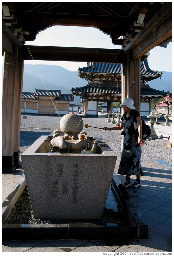 Purifying area.  Mt. Osorezan.
