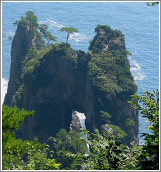 East coast of Honshu at Rikuchu Kaigan National Park.