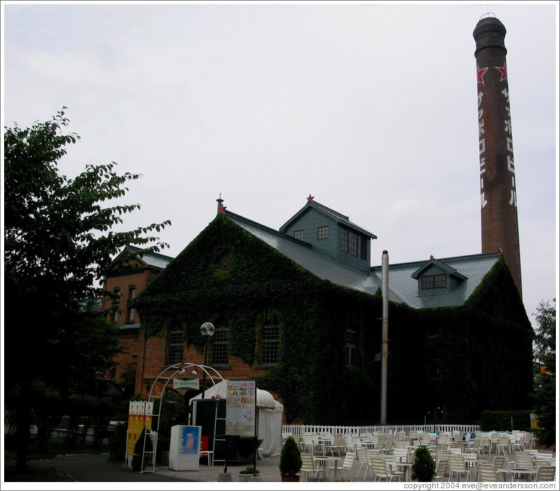 Sapporo Beer.  Beer garden.