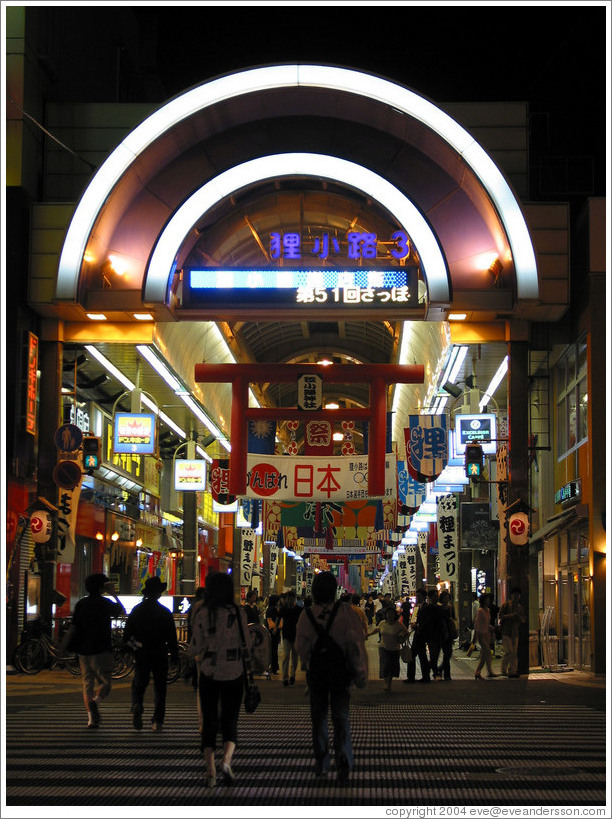 Torii at a shopping mall.