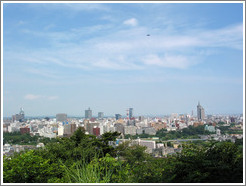 Sendai as viewed from Sendai Castle.