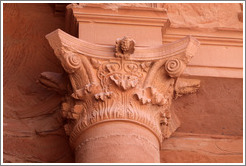 Top of a pillar with a pine cone as a symbol of fertility.  Al Khazneh, a.k.a. The Treasury (&#1575;&#1604;&#1582;&#1586;&#1606;&#1577;&#8206;).