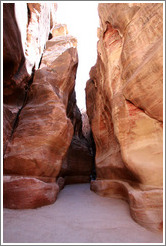 As-Siq, a narrow natural gorge.