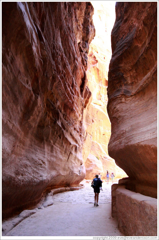 As-Siq, a narrow natural gorge.