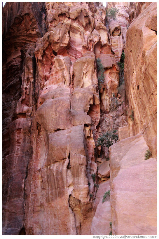 As-Siq, a narrow natural gorge.