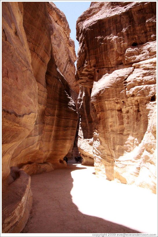 As-Siq, a narrow natural gorge.