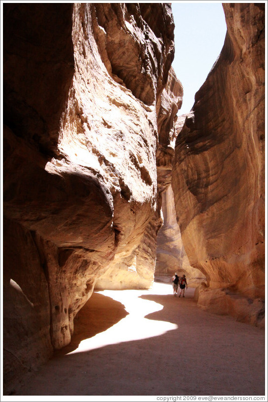 As-Siq, a narrow natural gorge.