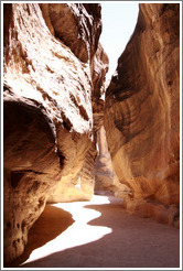 As-Siq, a narrow natural gorge.